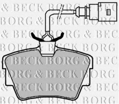BORG & BECK bbp1822 -  Комплект тормозных колодок, дисковый тормоз